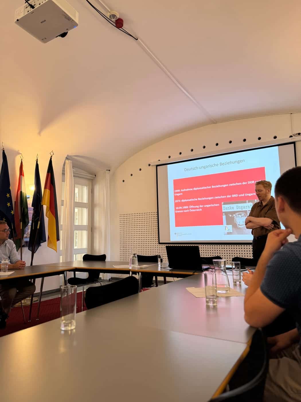 JU Leipzig in Budapest, Gespräch in der Deutschen Botschaft