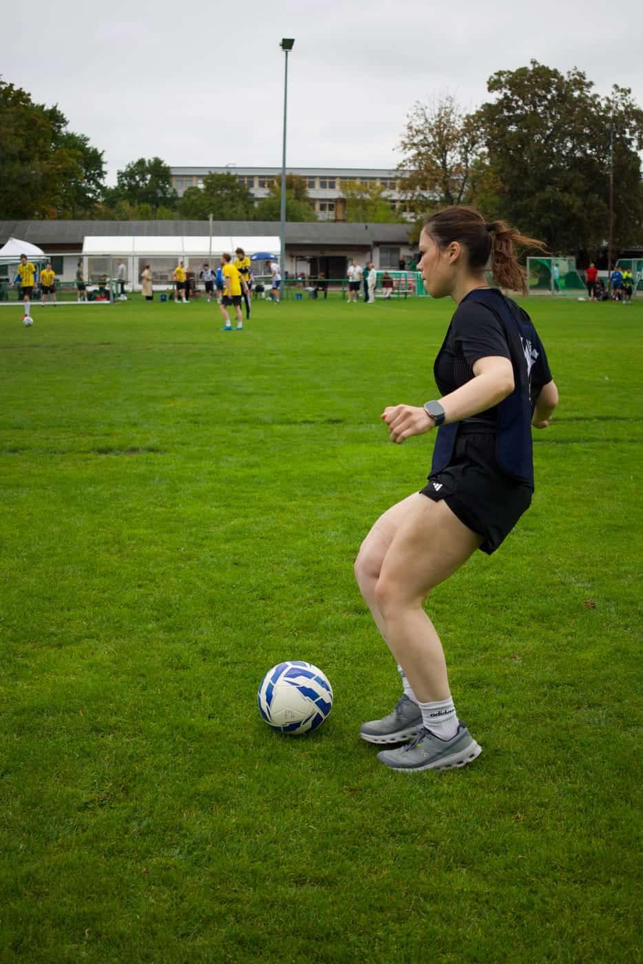 Spielerin am Ball