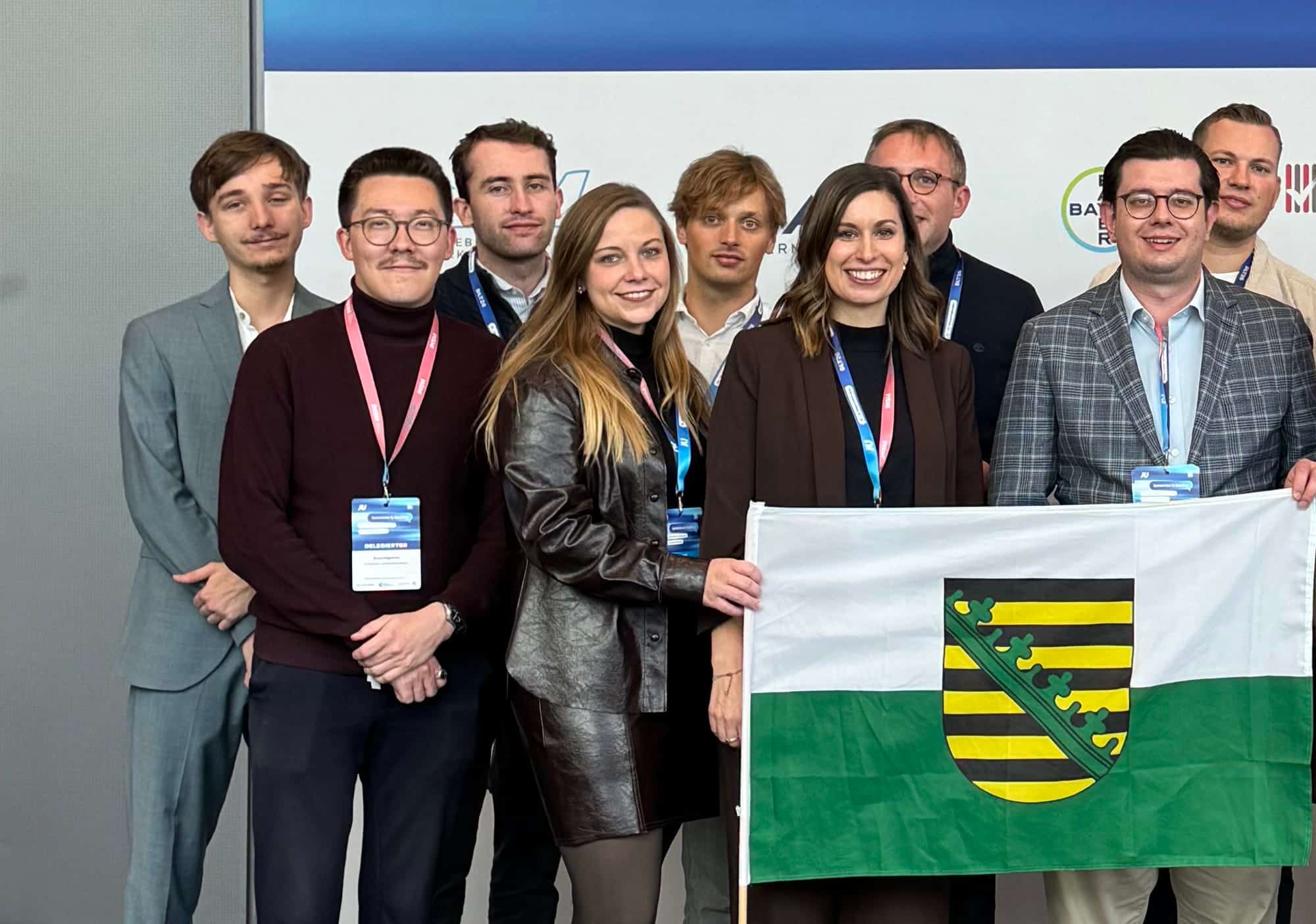 Die sächsische Delegation auf dem Deutschlandtag 2026 in Bonn